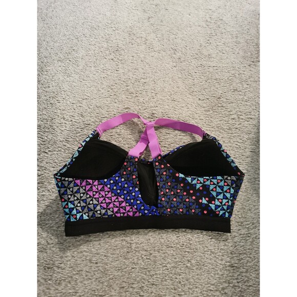 Victoria's Secret VSX bra black pink purple multicolor size 32 D - Picture 2 of 4